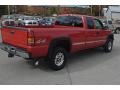 2002 Fire Red GMC Sierra 2500HD SLE Extended Cab 4x4  photo #29