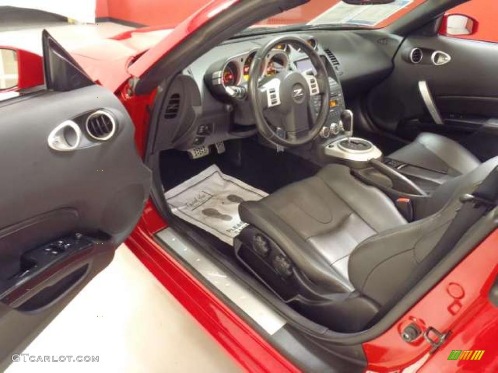 Charcoal Interior 2008 Nissan 350Z Grand Touring Roadster Photo #38308359