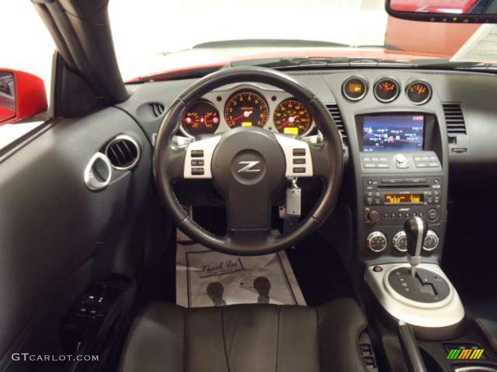 2008 Nissan 350Z Grand Touring Roadster Charcoal Dashboard Photo #38308375