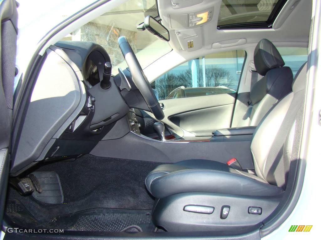 Black Interior 2008 Lexus IS 250 AWD Photo #3830842