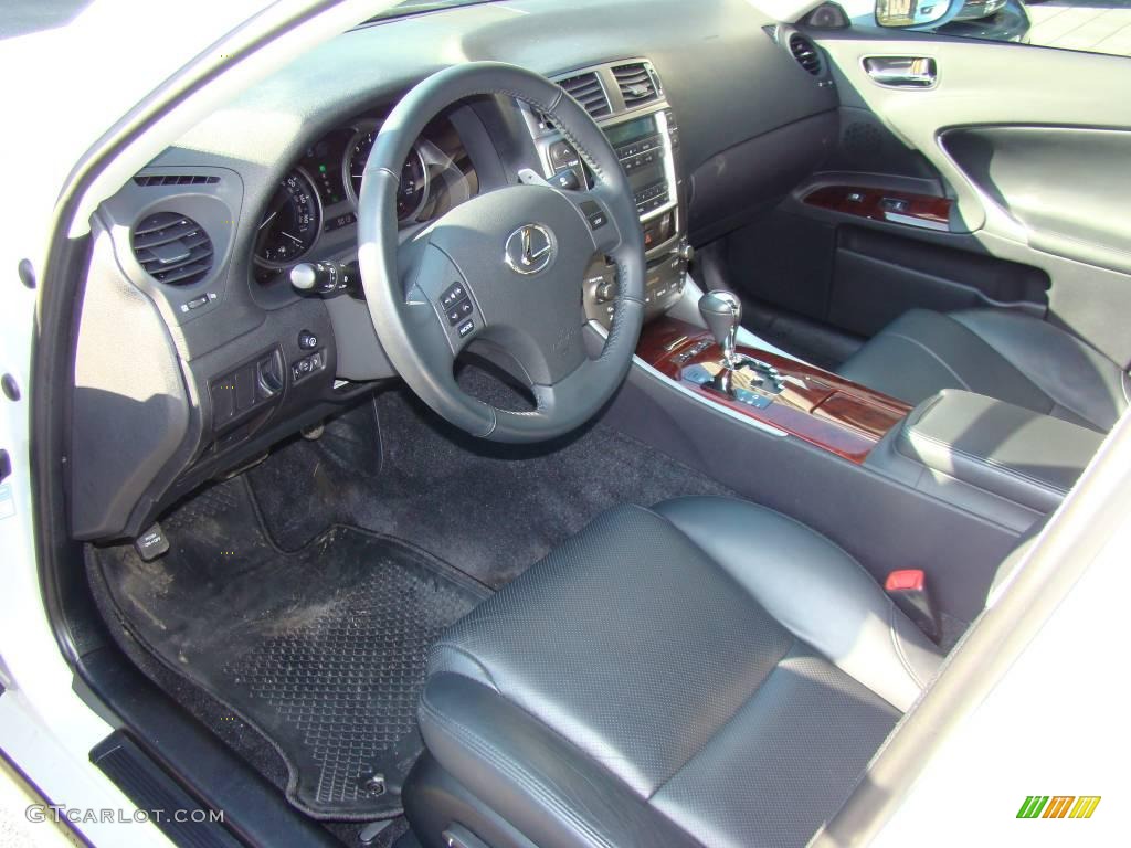 Black Interior 2008 Lexus IS 250 AWD Photo #3830852
