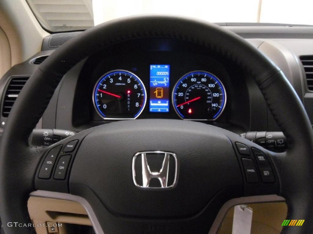 2011 Honda CR-V EX-L Ivory Steering Wheel Photo #38309683