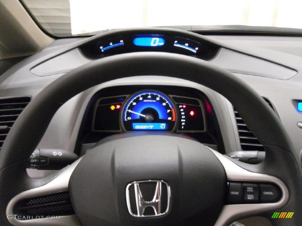 2011 Honda Civic LX Sedan Beige Steering Wheel Photo #38310171