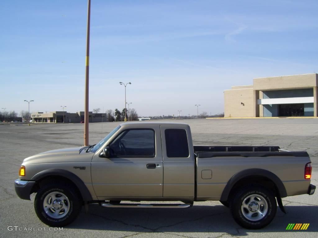 2001 Ranger XLT SuperCab 4x4 - Harvest Gold Metallic / Medium Prairie Tan photo #5