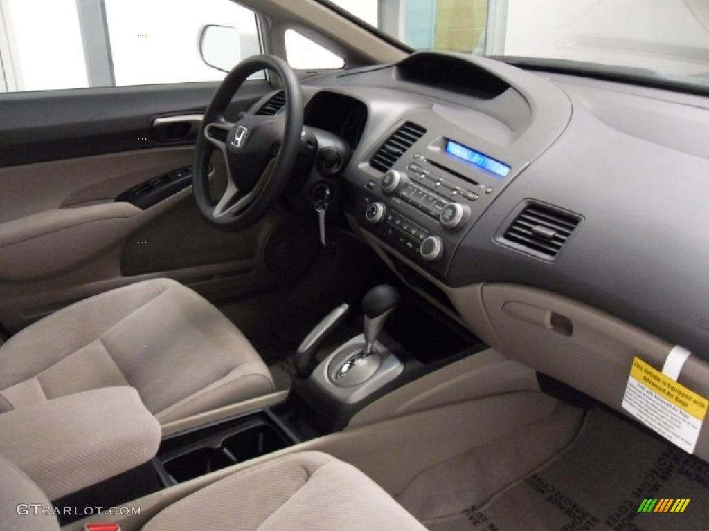 Beige Interior 2011 Honda Civic LX Sedan Photo #38310339