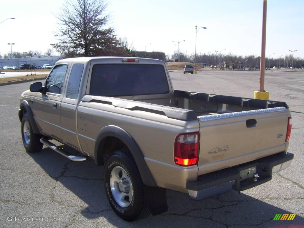 2001 Ranger XLT SuperCab 4x4 - Harvest Gold Metallic / Medium Prairie Tan photo #6
