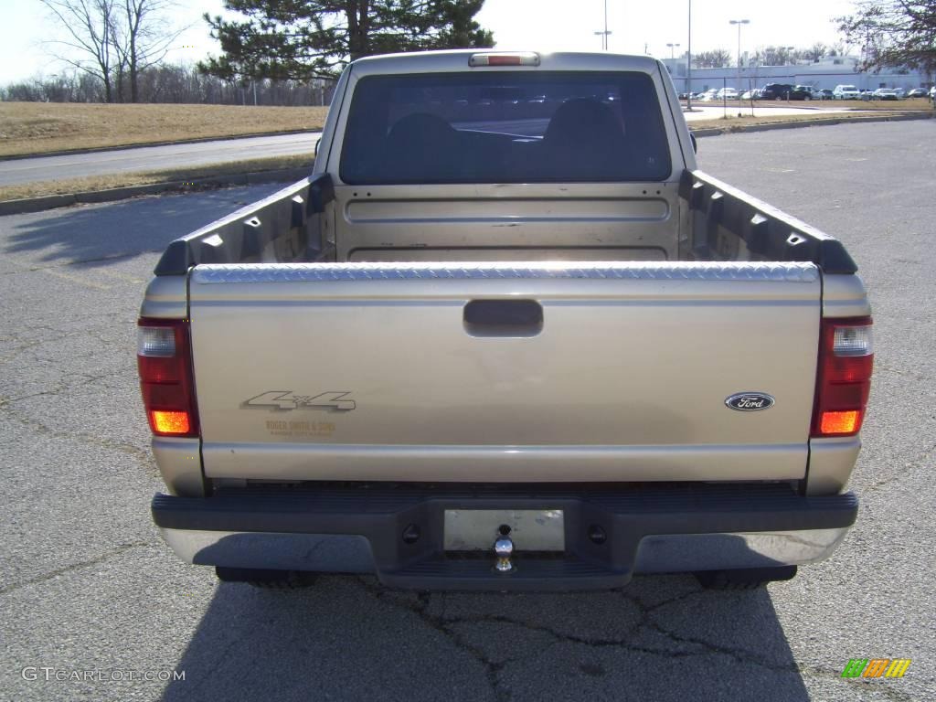 2001 Ranger XLT SuperCab 4x4 - Harvest Gold Metallic / Medium Prairie Tan photo #7