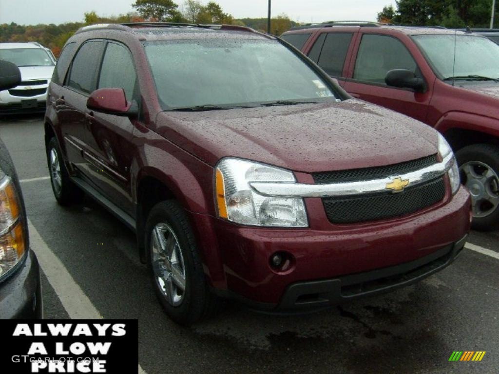 2009 Equinox LT AWD - Deep Ruby Red Metallic / Dark Gray photo #1