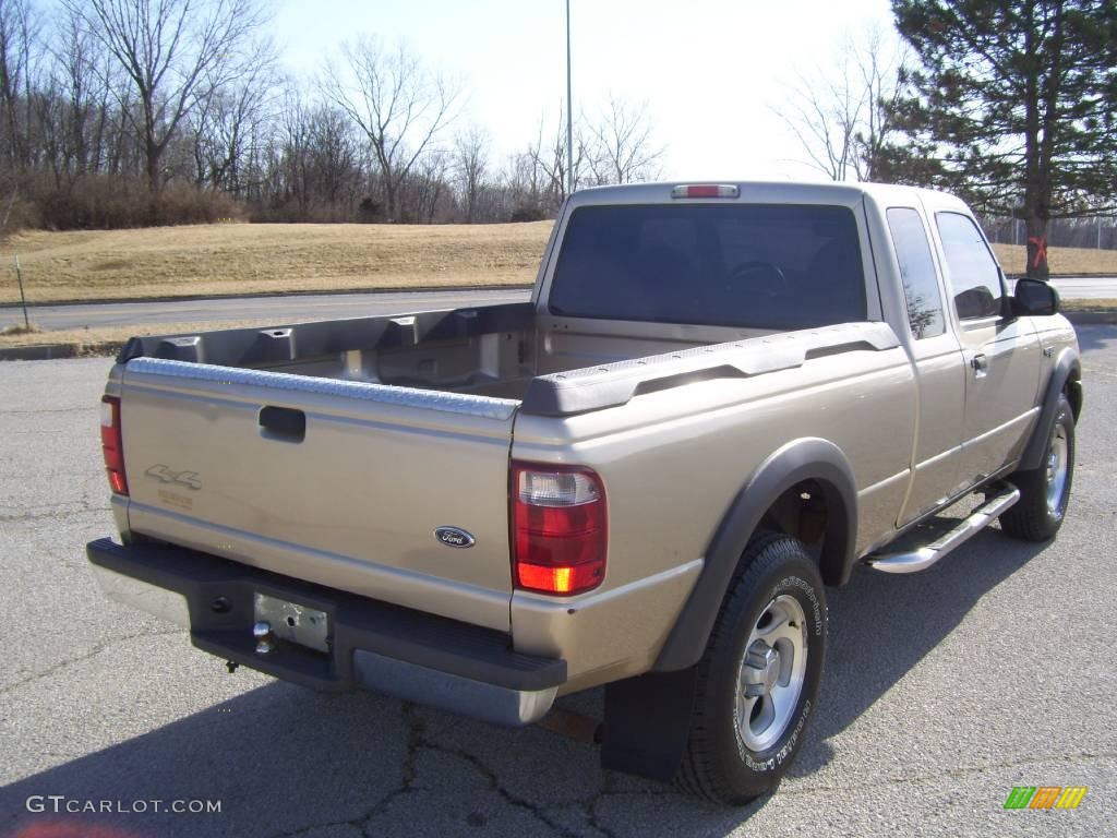2001 Ranger XLT SuperCab 4x4 - Harvest Gold Metallic / Medium Prairie Tan photo #8