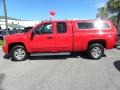 2009 Victory Red Chevrolet Silverado 1500 LT Extended Cab 4x4  photo #2