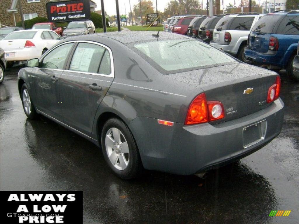 2008 Malibu Hybrid Sedan - Dark Gray Metallic / Titanium Gray photo #5