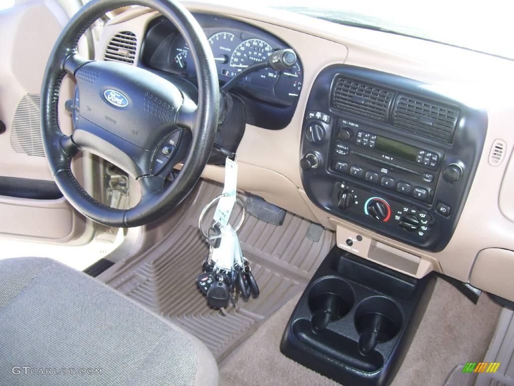 2001 Ranger XLT SuperCab 4x4 - Harvest Gold Metallic / Medium Prairie Tan photo #13