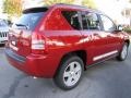 2010 Inferno Red Crystal Pearl Jeep Compass Sport  photo #3