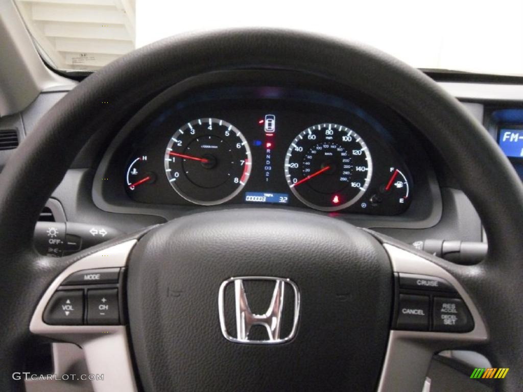 2011 Honda Accord LX-P Sedan Gray Steering Wheel Photo #38312091