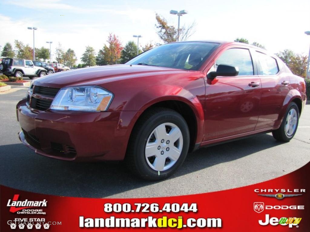 Inferno Red Crystal Pearl Dodge Avenger