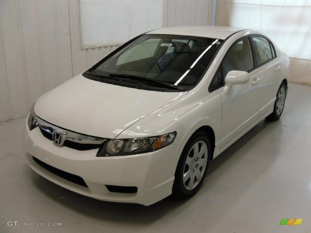 Taffeta White 2011 Honda Civic LX Sedan Exterior Photo #38313379