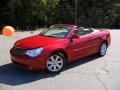 2010 Inferno Red Crystal Pearl Chrysler Sebring Touring Convertible  photo #13