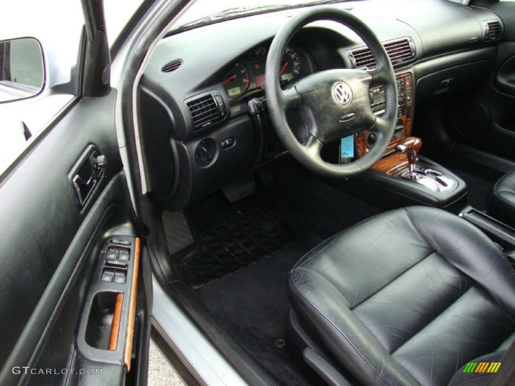 2000 Passat GLX V6 AWD Sedan - Satin Silver Metallic / Black photo #13