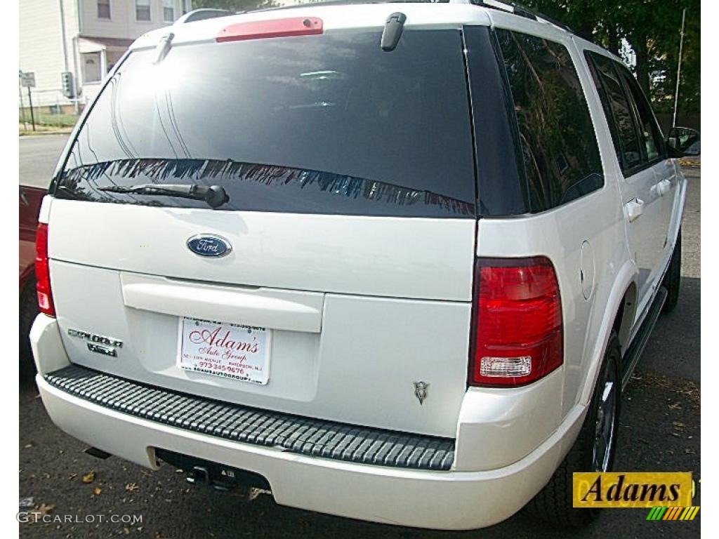 2004 Explorer Limited 4x4 - Ceramic White Tri Coat Metallic / Medium Parchment photo #3