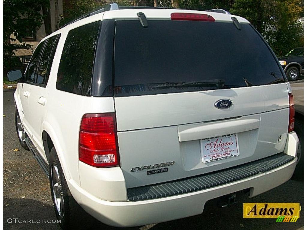 2004 Explorer Limited 4x4 - Ceramic White Tri Coat Metallic / Medium Parchment photo #4