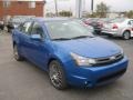 2011 Blue Flame Metallic Ford Focus SES Sedan  photo #3