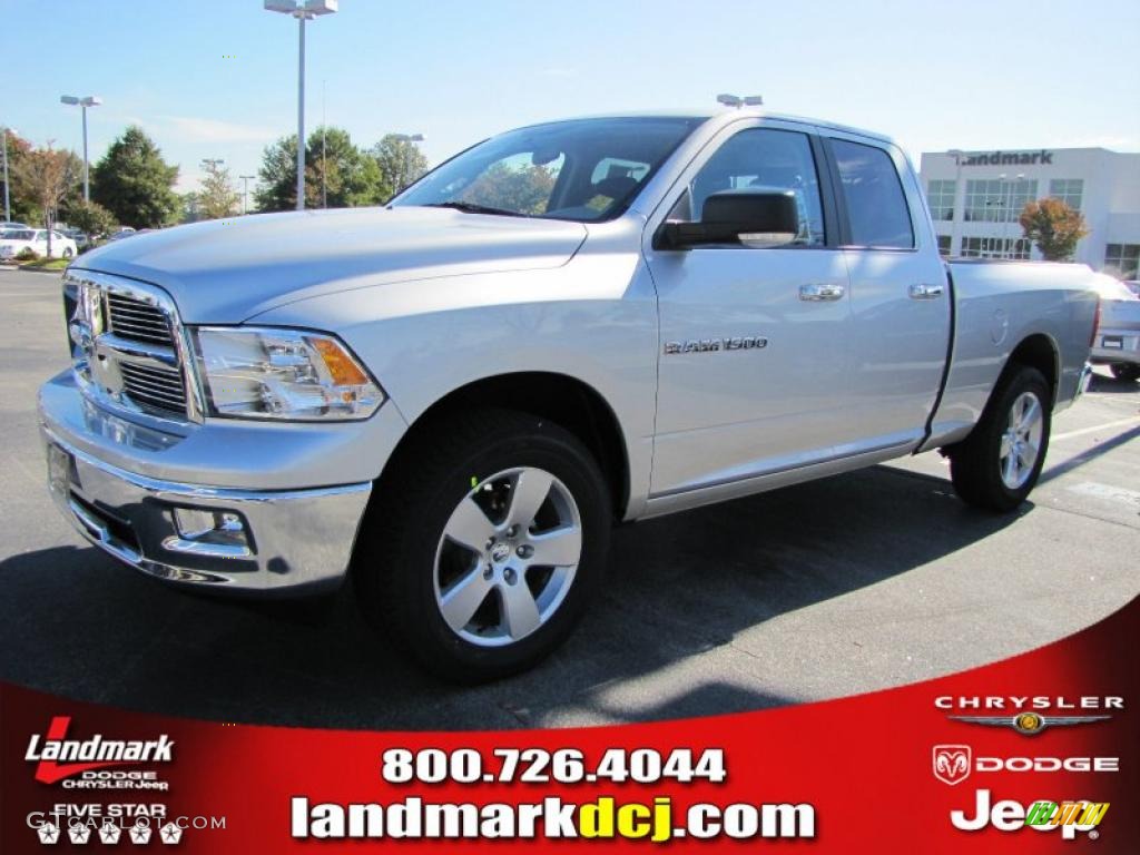 2011 Ram 1500 Big Horn Quad Cab - Bright Silver Metallic / Dark Slate Gray/Medium Graystone photo #1