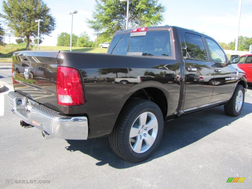 2011 Ram 1500 Big Horn Crew Cab - Rugged Brown Pearl / Dark Slate Gray/Medium Graystone photo #3