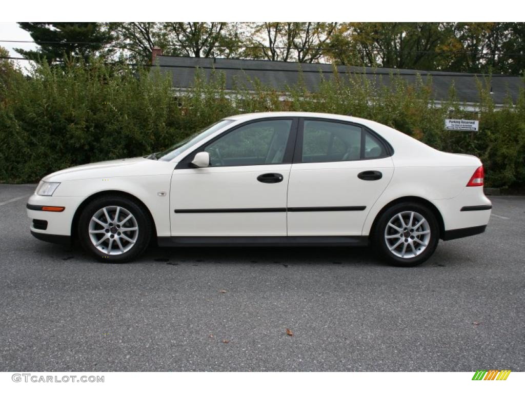 Polar White 2004 Saab 9-3 Linear Sedan Exterior Photo #38318467