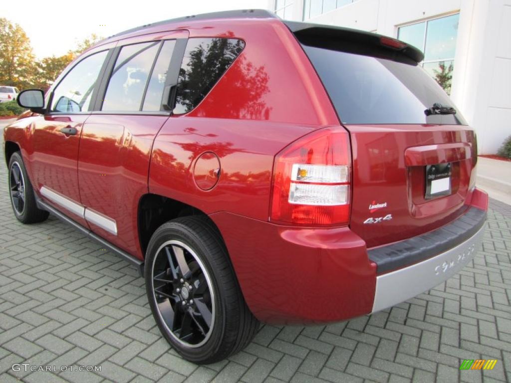 2007 Compass Limited 4x4 - Inferno Red Crystal Pearlcoat / Pastel Slate Gray photo #3