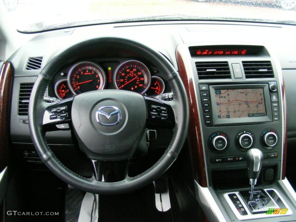 2008 Mazda CX-9 Grand Touring AWD Black Dashboard Photo #38319115