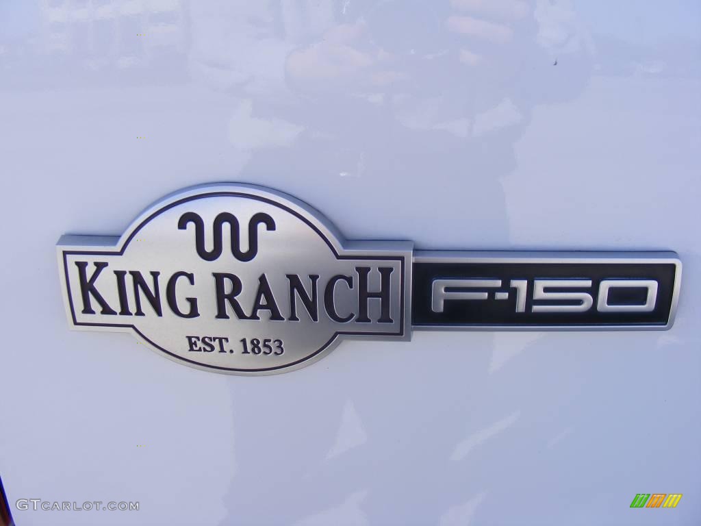 2007 F150 King Ranch SuperCrew - Oxford White / Castano Brown Leather photo #10