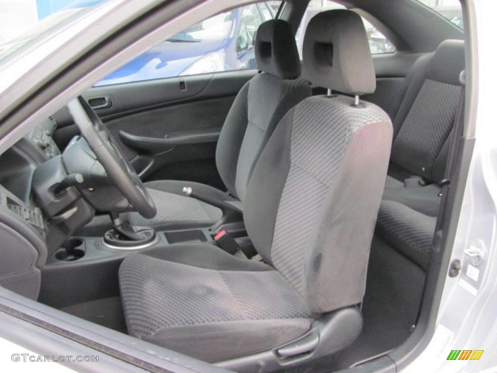 Gray Interior 2001 Honda Civic DX Coupe Photo #38320039