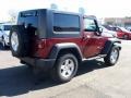 2008 Red Rock Crystal Pearl Jeep Wrangler Rubicon 4x4  photo #6