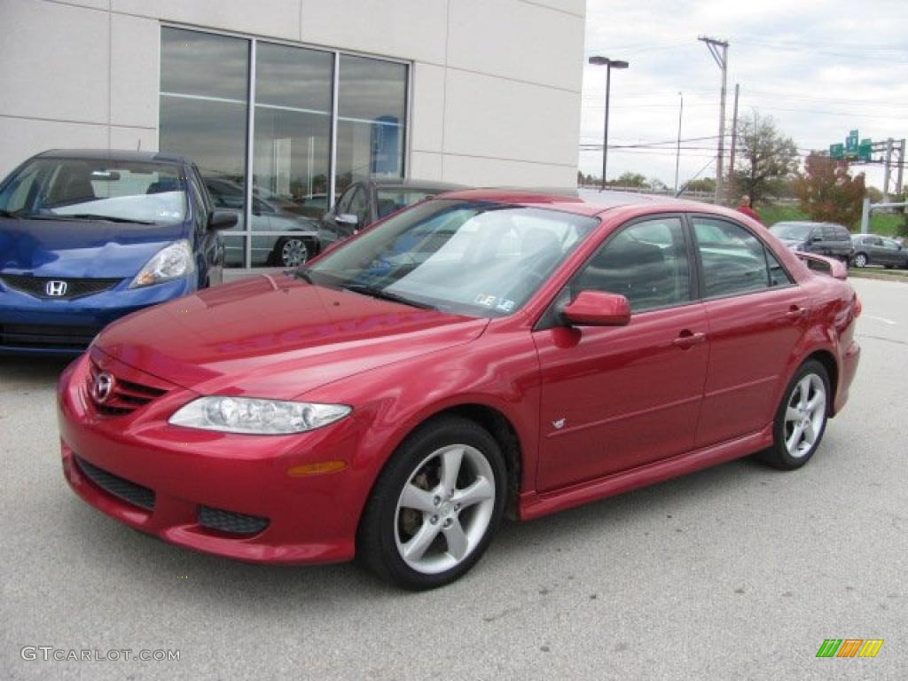 Redfire Metallic 2005 Mazda MAZDA6 s Grand Touring Sedan Exterior Photo #38320155