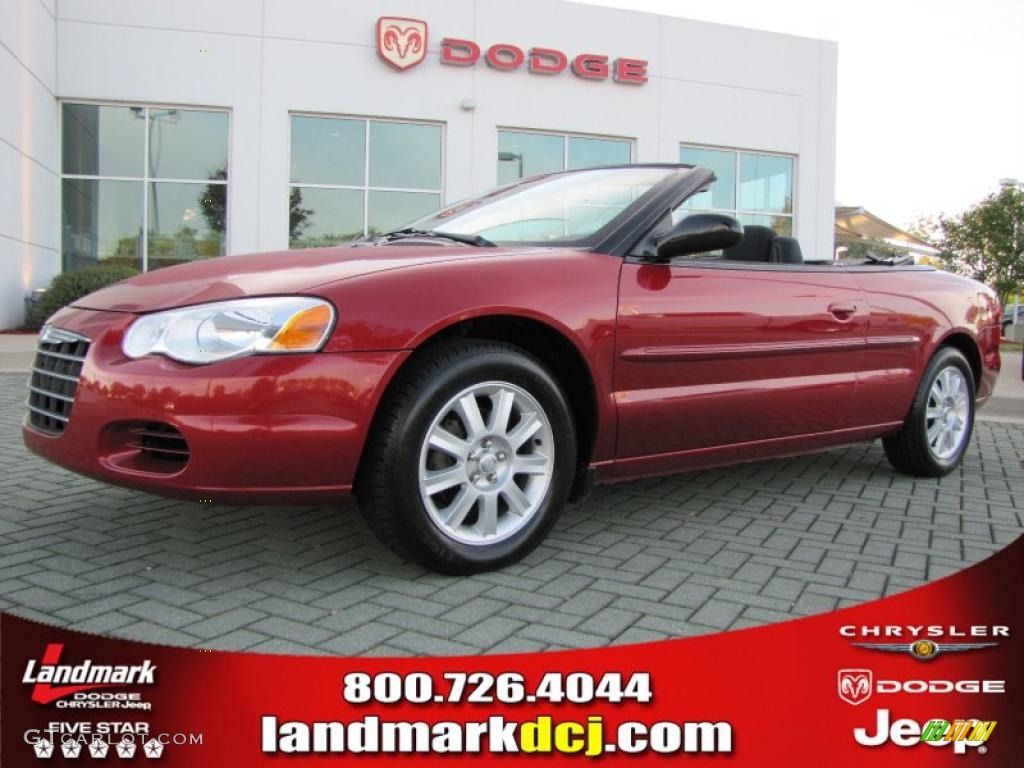 2005 Sebring GTC Convertible - Deep Red Pearl / Dark Slate Gray photo #1