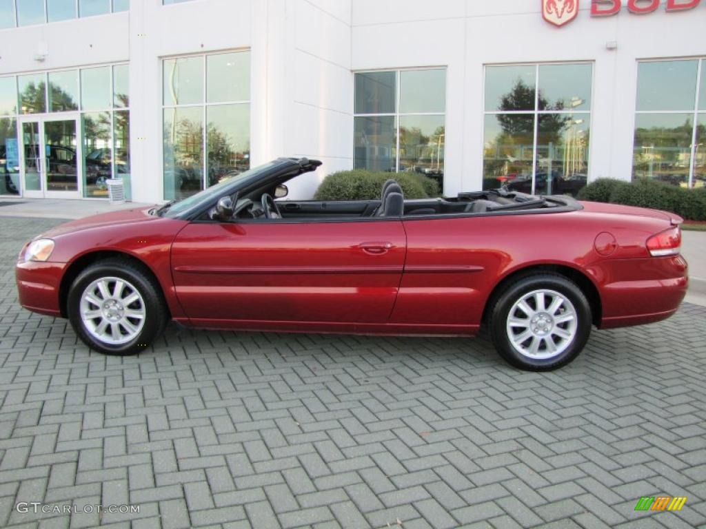 2005 Sebring GTC Convertible - Deep Red Pearl / Dark Slate Gray photo #2