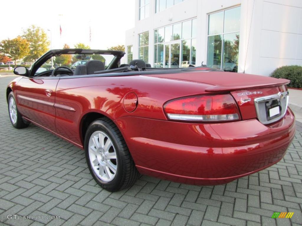 2005 Sebring GTC Convertible - Deep Red Pearl / Dark Slate Gray photo #3