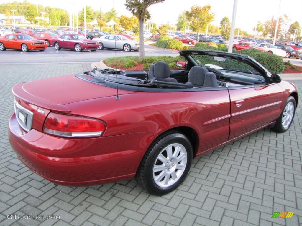 2005 Sebring GTC Convertible - Deep Red Pearl / Dark Slate Gray photo #5