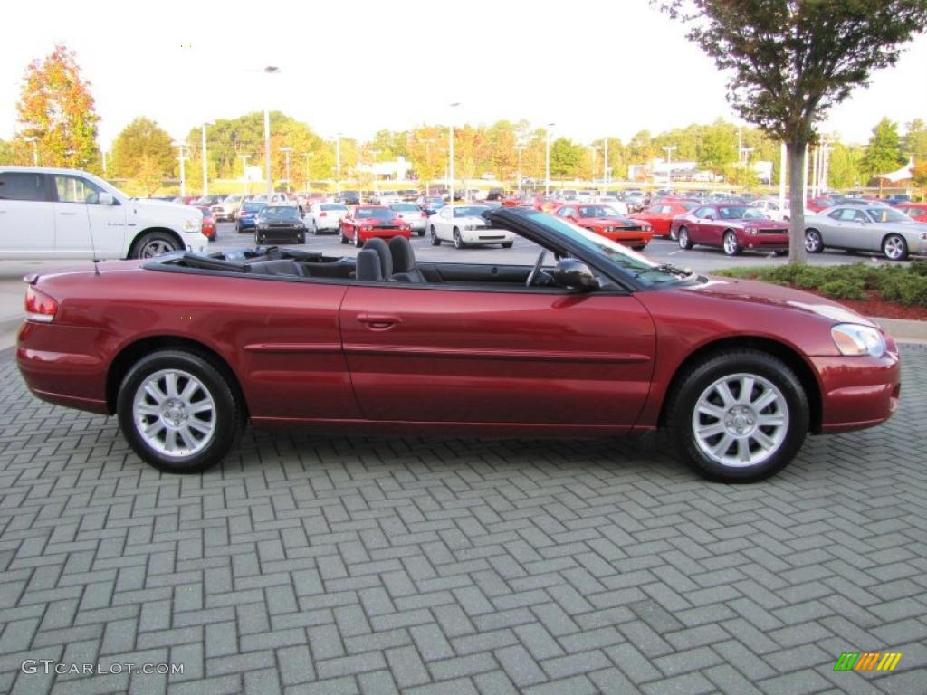 2005 Sebring GTC Convertible - Deep Red Pearl / Dark Slate Gray photo #6