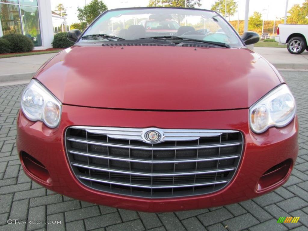2005 Sebring GTC Convertible - Deep Red Pearl / Dark Slate Gray photo #8