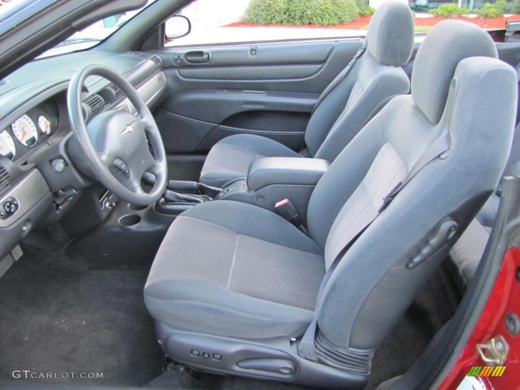 Dark Slate Gray Interior 2005 Chrysler Sebring GTC Convertible Photo #38321095