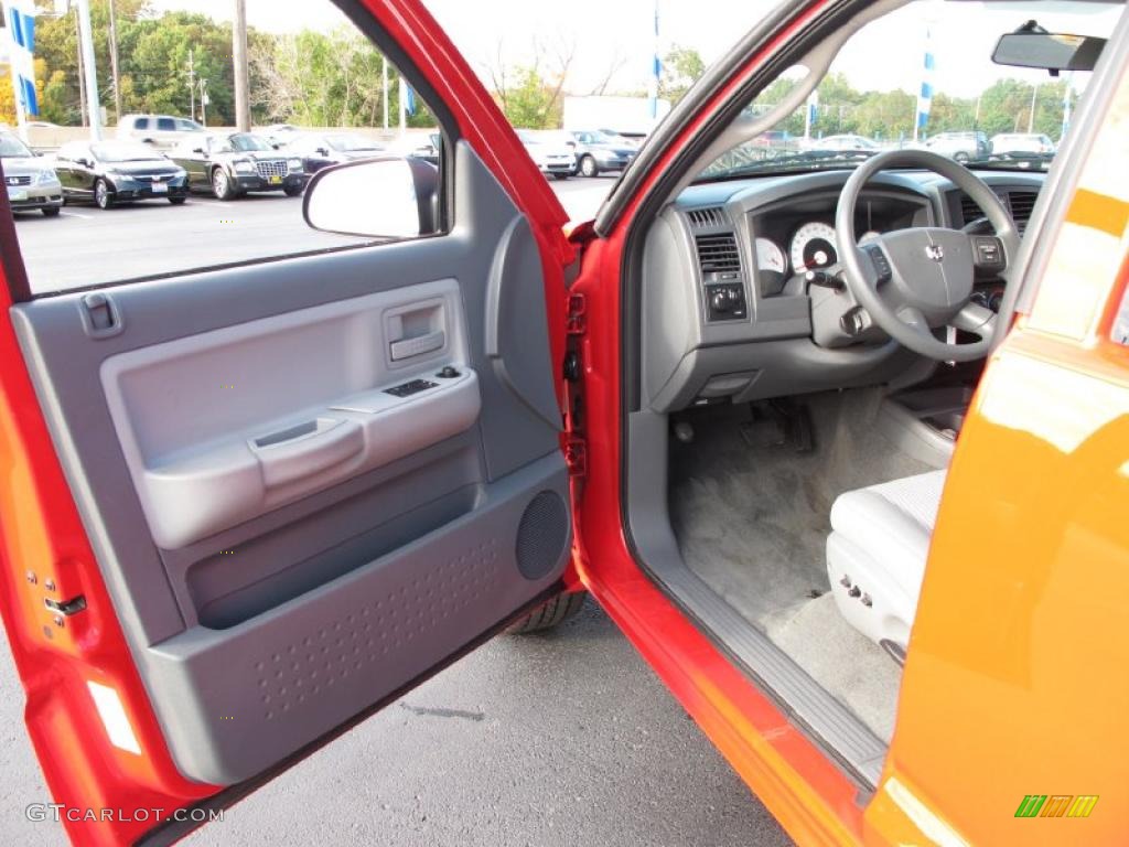 Medium Slate Gray Interior 2007 Dodge Dakota SXT Club Cab Photo #38321983
