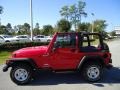 2004 Flame Red Jeep Wrangler Sport 4x4  photo #2