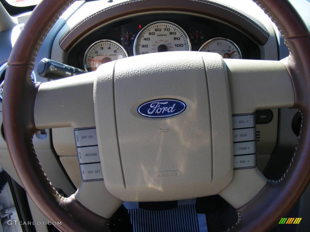 2007 F150 King Ranch SuperCrew - Oxford White / Castano Brown Leather photo #48