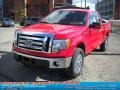 2010 Vermillion Red Ford F150 XLT SuperCab 4x4  photo #19