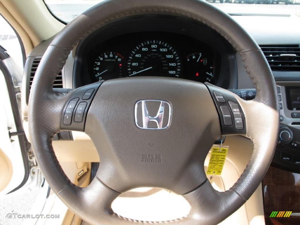 2007 Accord EX-L V6 Sedan - Taffeta White / Ivory photo #18