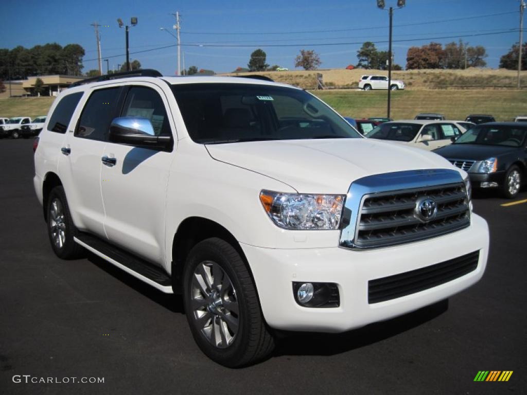 Super White 2011 Toyota Sequoia Limited 4WD Exterior Photo #38324959