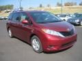 2011 Salsa Red Pearl Toyota Sienna LE  photo #7