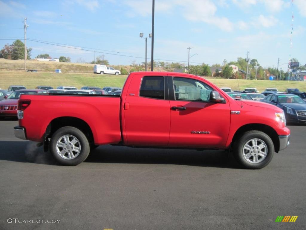 2011 Tundra TRD Double Cab 4x4 - Radiant Red / Graphite Gray photo #6