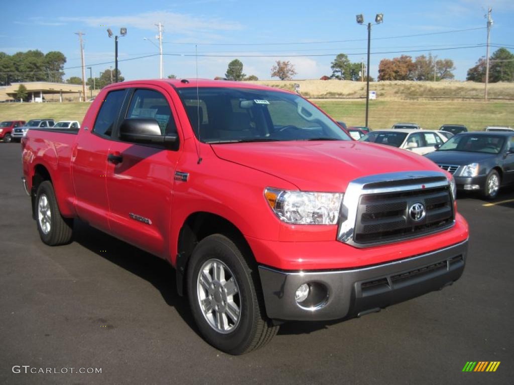 2011 Tundra TRD Double Cab 4x4 - Radiant Red / Graphite Gray photo #7